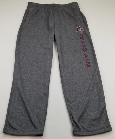Knights Apparel Texas A&M Sweatpants Men’s Extra Large Gray Maroon Elastic Waist Cover