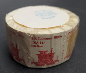 US Stamp #1905 11c Caboose Transportation Bulk Rate Sealed Coil Roll of 500 VF - Picture 1 of 3