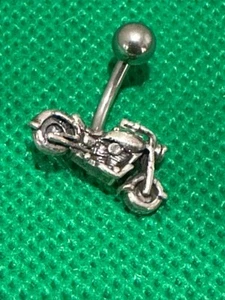 Body Jewelry Motorcycle Navel Ring B13 - Picture 1 of 1