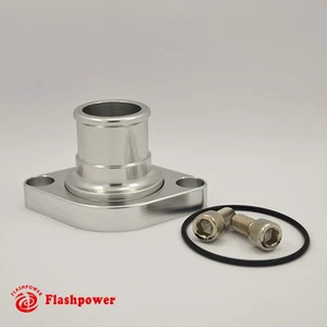 Billet Aluminum Water Neck Thermostat Housing 0° SBC BBC Chevy 327 350 454 396 - Imagen 1 de 2