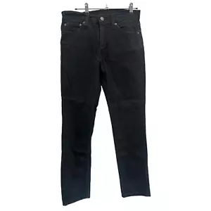 Levis 511 Mens Black Jeans Denim Relaxed Fit Zip Fly W31 L30 PRE OWNED - Picture 1 of 11