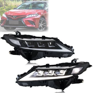 LED Headlights for Toyota Camry 8th Gen 2018-2023 Projector Front Lamps Assembly - Picture 1 of 5