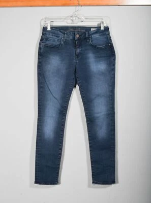 Mavi Jeans Dark Wash Distressed Alexa Mid Rise Skinny Jeans Sz 26" - 29" Waist - Image 1 of 4