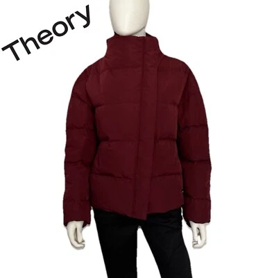 🔥THEORY Chaqueta acolchada desplazada asimétrica cremallera frontal acolchada hombros caídos $455 M Foto 1 de 4