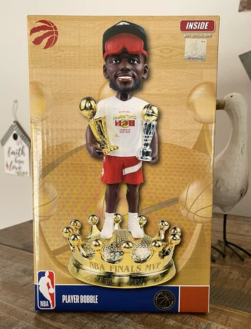 KAWHI LEONARD Toronto Raptors 2019 NBA Finals Champ & MVP Trophy Bobblehead NIB! Cover