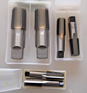 NPT GEWINDEGEWINDE GEWINDEBOHRER SET 1/4 ZOLL 1/8 ZOLL 1/2 ZOLL 3/4 ZOLL 2ER SET / NEU / UK HÄNDLER - Bild 1 von 5