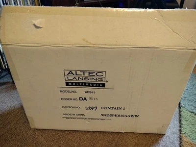 Vintage Altec Lansing Gateway 2000 ACS41 Mutimedia Speakers New Old Stock - Image 1 of 3