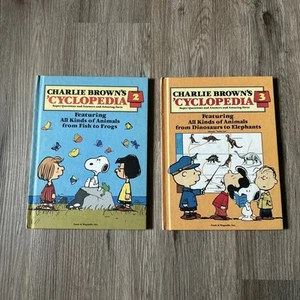 Vintage Charlie Brown's 'Cyclopia Book Volume 2 & 3 HC 1980 - Imagen 1 de 4