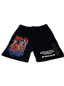 Broken Promises Forever Tour Black Sweat Shorts Size Small - Picture 1 of 12