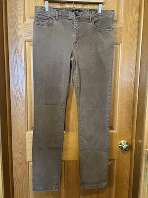 Pantalones de mezclilla CW7 Alberto T400 marrón calce regular para hombre 36x34 Foto 1 de 4