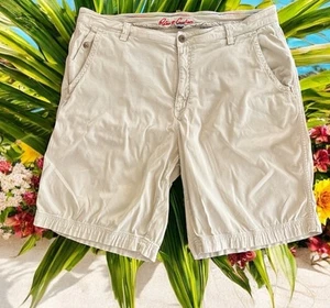 Robert Graham Shorts Size 36 Khaki Chino Knowledge Wisdom Truth Embroidered Logo - Picture 1 of 21