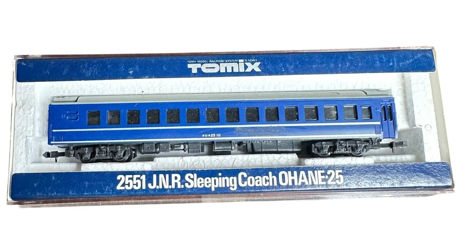Tomix 2551 J.N.R. Blue Sleeping Coach OSHI 24 Japan N Scale Model Train - Image 1 of 4