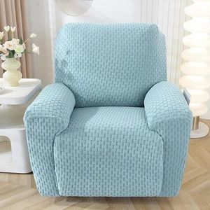 4 Pieces Jacquard Plush Recliner Slipcovers Stretch Soft Sofa Couch Cover Ant... - Picture 1 of 7