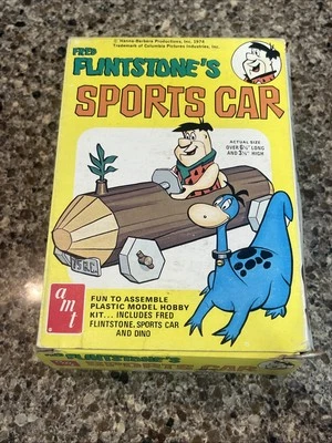 AMT THE FLINTSTONE’S SPORTS CAR ORIGINAL KIT!! CIRCA 1974! VMCP! - Image 1 of 4