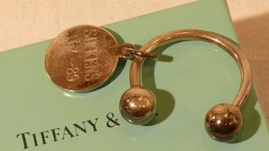 TIFFANY & Co SCHLÜSSELANHÄNGER SCHLÜSSELRING SILBER STERLING ANHÄNGER NY 89 RING - Bild 1 von 5