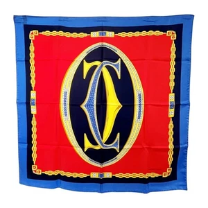 Cartier Bufanda Cadena Con Caja, Etiquetado, Azul, Rojo - Imagen 1 de 9