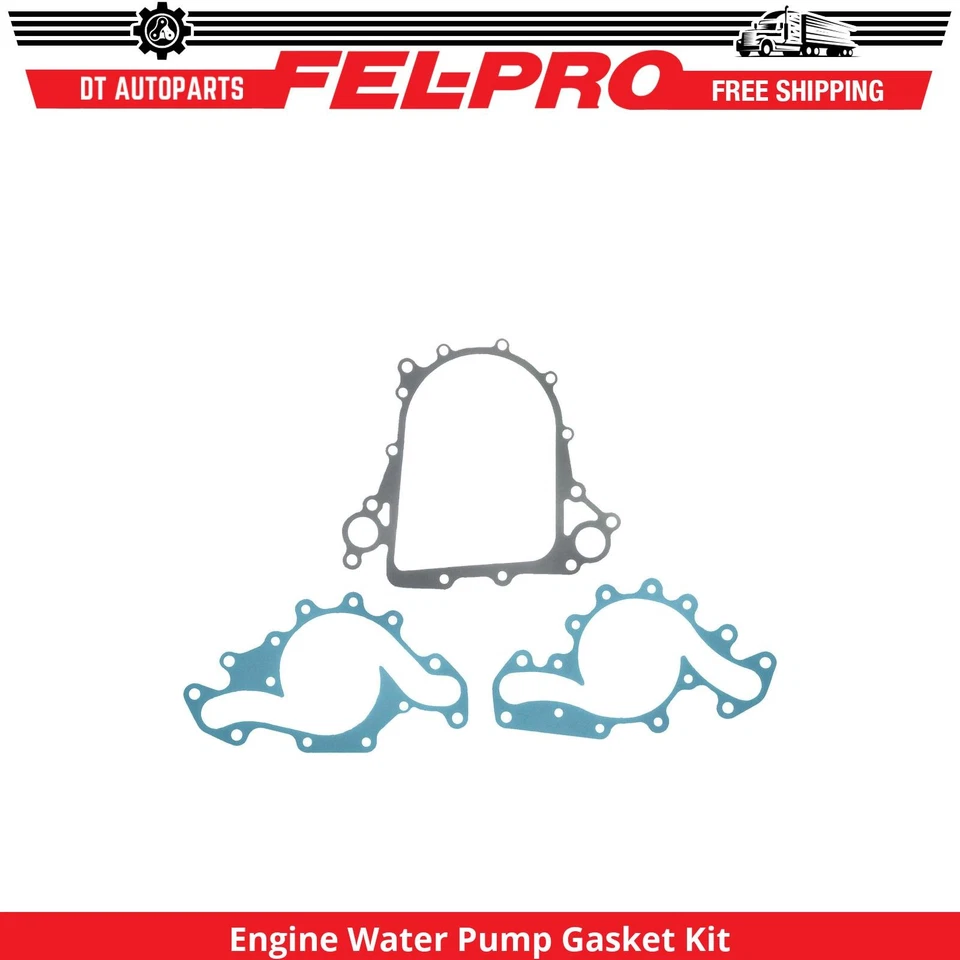 For 1982-1986, 1995-1999 GMC C1500 Suburban Engine Water Pump Gasket Kit Fel-Pro - Image 1 of 1