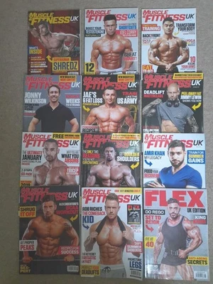 Muscle & Fitness Magazine x11 Issues From 2018/2019 Plus One Issue Of Flex - Image 1 of 4