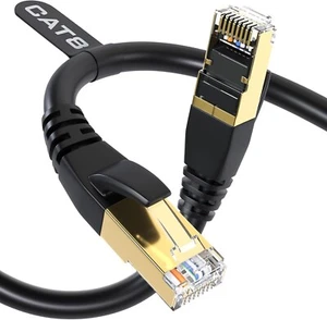 DbillionDa CAT 8 Ethernet Cable, Gold Plated, High Speed 26AWG, 2000Mhz, 1.8M - Picture 1 of 14