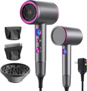 Professional Hair Dryer,1875 Watt High-Speed Ionic Blow Dryer with Diffuser/Conc - Picture 1 of 4
