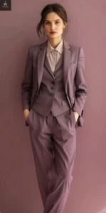 Mauve Women's 3-Piece Wedding Suit Set | Women's Wedding & Formal Wear - Picture 1 of 4