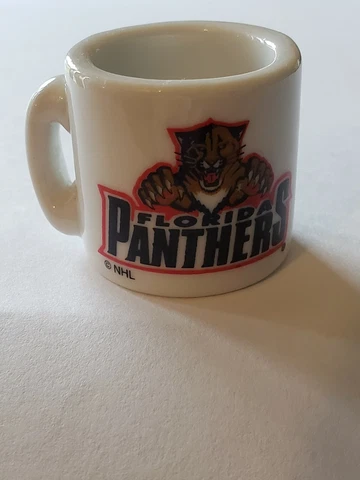 Vintage NHL Team Miniature Ceramic Florida Panthers Mini Small Coffee Mug Cover