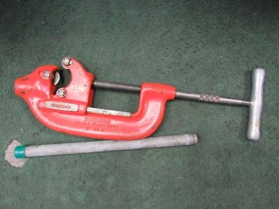 RIDGID NO 4-S Iron Pipe Cutter  2" to 4" Cap. Heavy Duty USA - Image 1 of 4
