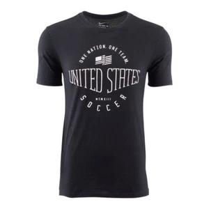Medium Nike USA Soccer One Nation One Team Men T-Shirt Black 726360 010 - Picture 1 of 2