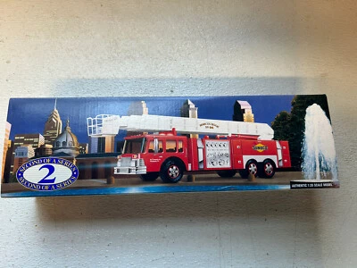 1995 Sunoco Aerial Tower Fire Truck 1/35 Scale Collector's Edition In Box Red - Image 1 of 2