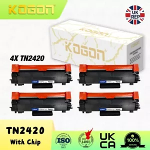4x Pack Toner TN2420 passend für Brother DCP-L2530DW L2537DW HL-L2350DW hohe Reichweite - Bild 1 von 10