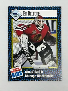 1992 SPORTS ILLUSTRATED FOR KIDS SERIES 2 ED BELFOUR 33 CHICAGO BLACKHAWKS NHL - Picture 1 of 2