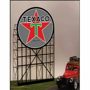Miller Engineering ~ HO or O Scale ~ Texaco Animated Neon Billboard ~ 5181 - Picture 1 of 1