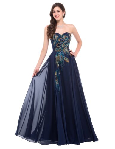 GK 13-Size US 2~24W Strapless Satin & Chiffon Ball Gown Evening Prom Party Dress