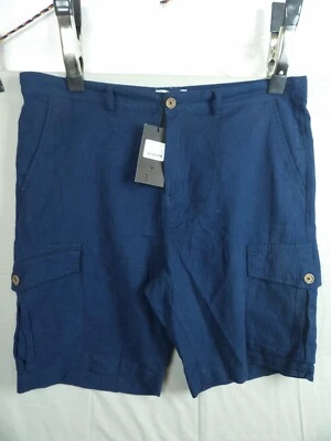 Pantalones Cortos Five Four Para Hombre Talla 38 Azul Madera Gris Carga 10 Pulgadas Entrepierna Nuevos con Etiquetas Foto 1 de 4
