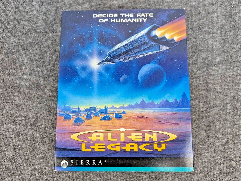 Alien Legacy IBM PC DOS 3.5" HD Disk, Sierra Big Box 1994 - CIB - EUC - Image 1 of 4