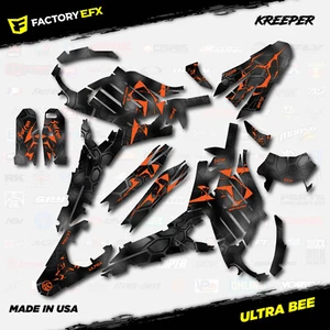 Kit de gráficos Orange Kreeper Racing Camo se adapta a Sur-Ron Ultra Bee todos los años - Imagen 1 de 2