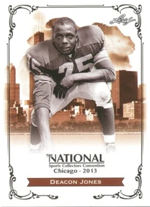 LEAF-NATIONAL Deacon Jones RAMS CHARGERS REDSKINS HOF Mississippi Valley State - Imagen 1 de 1