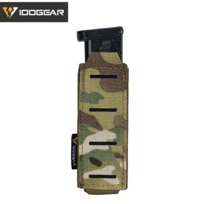 IDOGEAR Tactical LSR 9mm Mag Pouch Airsoft Single Mag Carrier MOLLE Pouch Gear