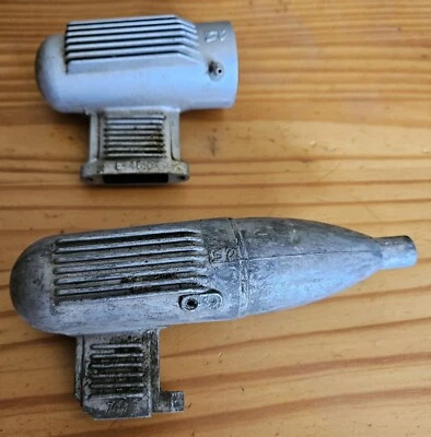 OS MAX #OS E-4010 744 MODEL AIRPLANE ENGINE BROKEN MUFFLERS LOT OF 2 AS IS ATTD - Image 1 of 4