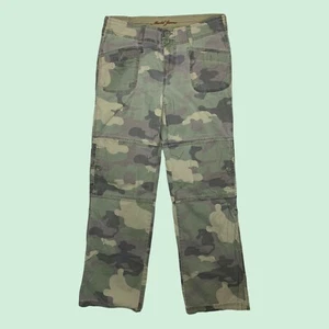 Mudd Cargo Pants 5 Women Straight Leg Relaxed Rise Military Camo Utility Stretch - Bild 1 von 12