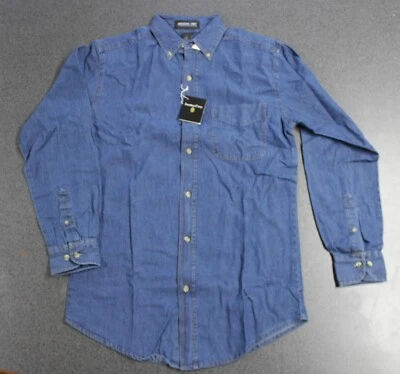 JONATHAN COREY Mens Denim Shirt Size Small, New, 14-14 1/2 Neck - Image 1 of 4