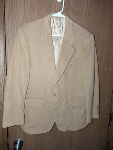 Vintage Robert Stock Sport Coat 38S Camel Hair Wool Two Button Vented Blazer - Picture 1 of 11