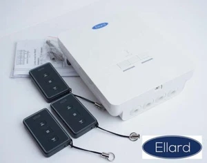UNITÉ DE TÉLÉCOMMANDE ELLARD GENESIS AVEC 3 x ENSEMBLES MANUELS POUR PORTES À VOLETS ROULANTS - Photo 1/2
