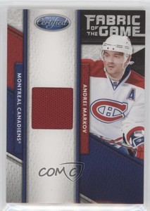 2011-12 Certified Fabric of the Game Materials /399 Andrei Markov #75