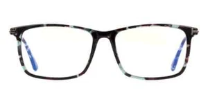 Tom Ford TF5758-B 055 Blue Havana Plastic Optical Eyeglasses Frame 56-16-145 - Picture 1 of 3