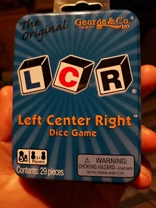 The Original LCR Izquierdo Centro Derecho Juego de Dados - Paquete de Lata Azul 1 - Imagen 1 de 3