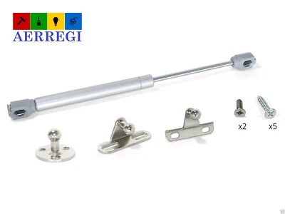 PISTONE A GAS BRACCIO ANTA ANTE A RIBALTA GRIGIO PORTATA 100N PER MOBILI 277 mm - Immagine 1 di 4