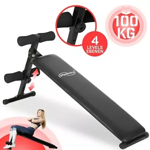 Physionics® Sit Up Bank Bauchtrainer Hantelbank Trainingsbank Rückentrainer - Bild 1 von 11