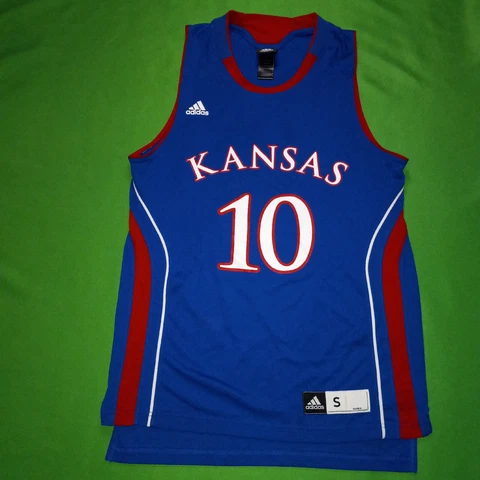 University of Kansas Jayhawks Jersey Basketball VTG Adidas (Small) Cover