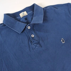 Johnnie-O Polo Shirt Mens Medium Navy Blue Short Sleeve Polyester Hanging Out - Picture 1 of 6